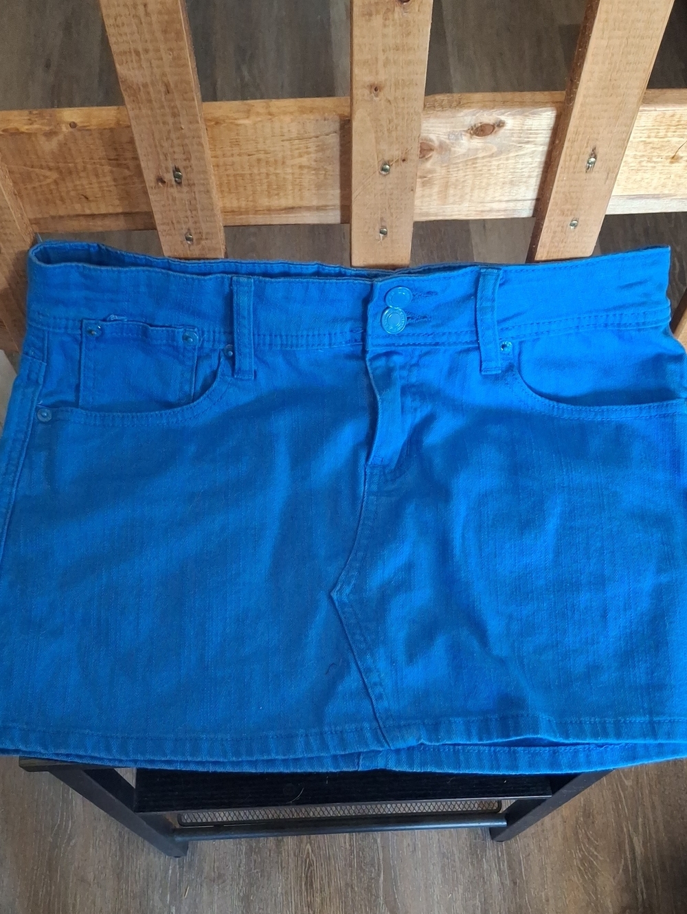 Rue21 Bright Blue Denim Mini Skirt